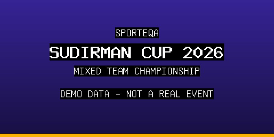 SPORTEQA Sudirman Cup 2026 - DEMO